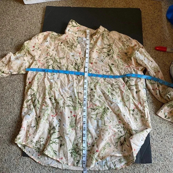 J.jill Buttons down blouse women size M - Picture 3 of 5